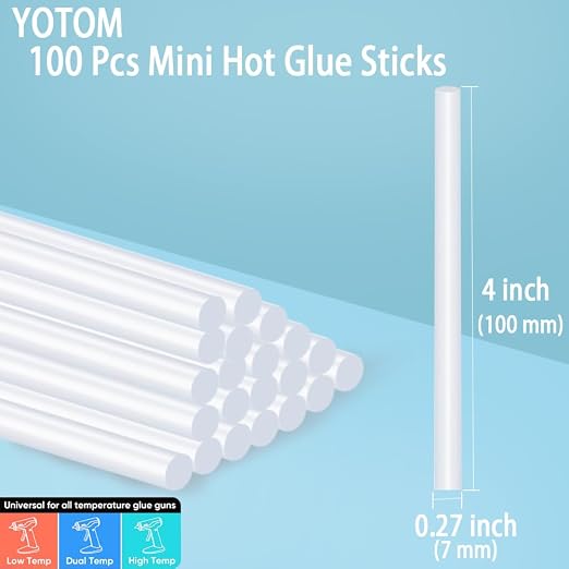 100 Pcs Hot Glue Sticks, DIY and Home Repair Needs - Image 2