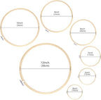 Caydo 7 Pieces 7 Sizes Embroidery Hoops Set 4 inch to 12 inch Circle Cross - Image 2