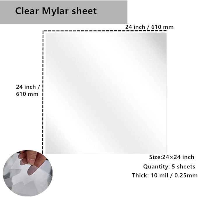 Transparent Blank Mylar Stencil Sheets - Image 3