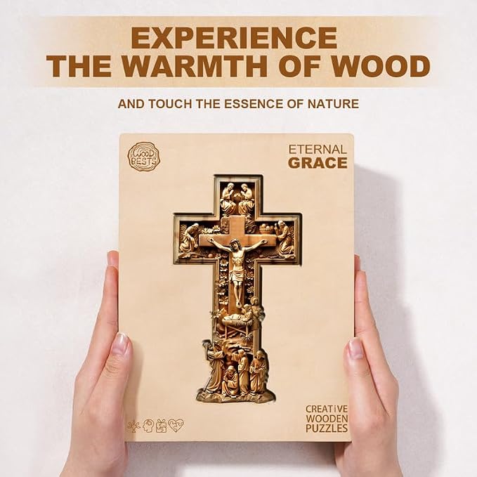 Jigfoxy Wooden Puzzles for Adults, Eternal Grace Wood Puzzles Adult, Unique - Image 4