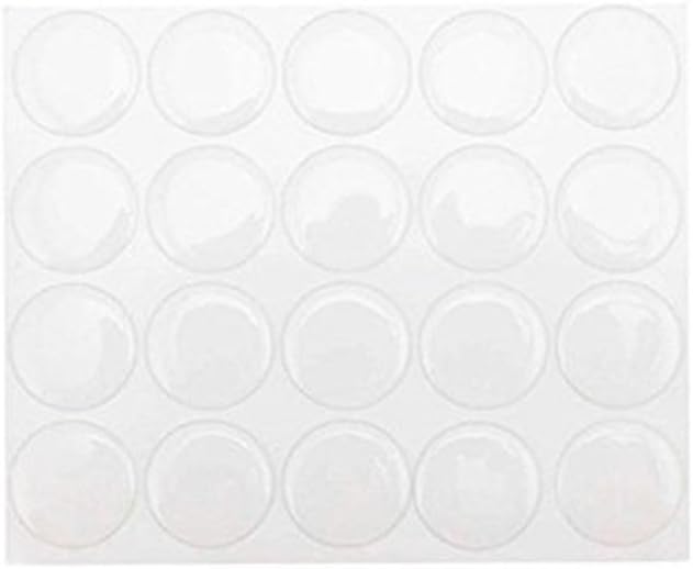 yueton Pack of 100 Clear 1" Round Craft Bottle Caps Epoxy Self Adhesive Stickers by yueton