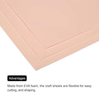 MECCANIXITY EVA Foam Sheets Skin Tone 19.7 Inch x 19.7 Inch 1mm Thick Crafts - Image 5