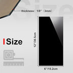 KINLINK 6x12 Plexiglass Sheets 1/8 inch Thick - 3mm Black Cast Acrylic Sheet - Image 2