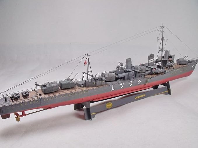 NZPOST 1:200 Scale Japan IJN Shiratsuyu Destroyer Ship Handcraft Paper Model Kit - Image 5