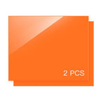Orange Acrylic Sheet 12" x 16" x 1/8" Thick, ALCCIFI 2 Pack Opaque Glossy Cast - Image 2