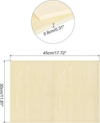 MECCANIXITY 3pcs Basswood Sheets 18 x 12 x 5/16 Inch Unfinished Wood Boards - Image 2