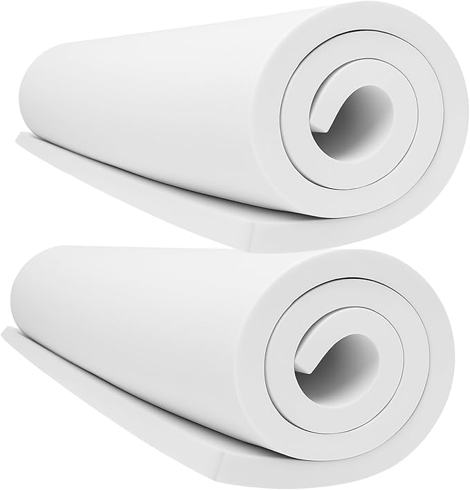 2-Pack 10mm Thick White Eva Foam Sheets roll, 13.9" x 39" Premium eva Craft Foam by MEARCOOH