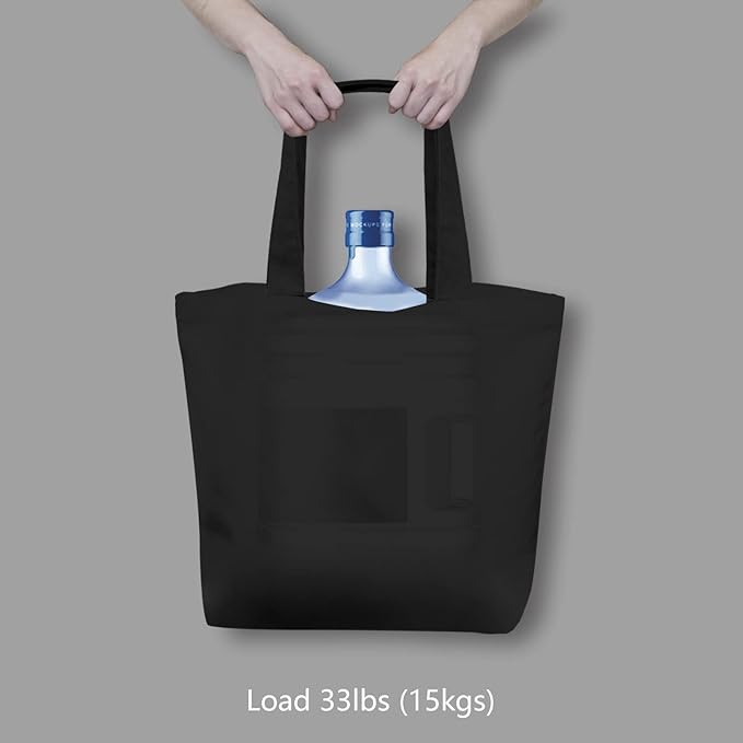 TOPDesign 3-Pack Super Strong Large 12oz Cotton Canvas Tote Bags, Reusable - Image 6