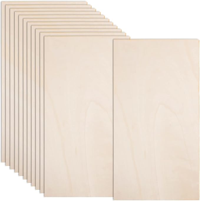 12 Pack 22 x 12 x 1/16 Inch-2 mm Thick Basswood Sheets by AWIZOM