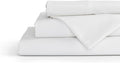 Linen Home 100% Cotton Percale Sheet Set, Twin Size, Deep Pocket, 4 Pieces Set by LINENHOME