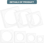 Teling 14 Pieces Large Stencil for Painting on Wood Plastic 5 Point Template - Image 3