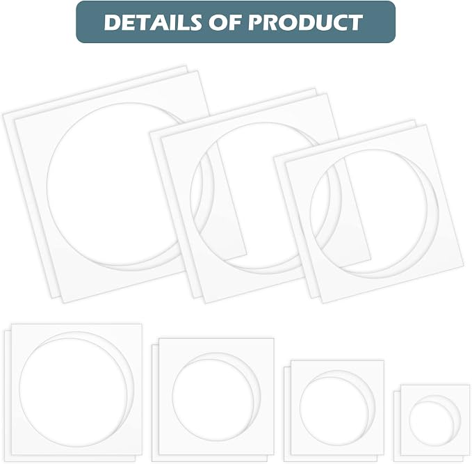 Teling 14 Pieces Large Stencil for Painting on Wood Plastic 5 Point Template - Image 3