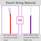 LUSTEMBER 1mm Stretchy Bracelet String, Sturdy Rainbow Elastic String Elastic - Image 2
