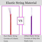 LUSTEMBER 1mm Bracelet String Elastic String, 330 Feet Sturdy Durable Rainbow - Image 3