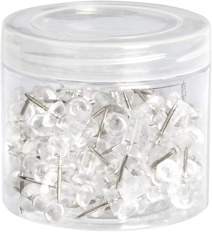 Amazon Basics Push Pins, Steel Point - Image 3