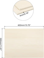 MECCANIXITY 3pcs Basswood Sheets 12 x 16 x 5/32 Inch Unfinished Wood Boards - Image 2