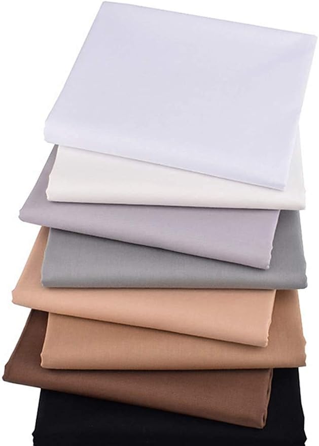 Aubliss 8pcs Fat Quarter Fabric Bundles Quilting Cotton Craft Fabric Pre-Cut by Aubliss