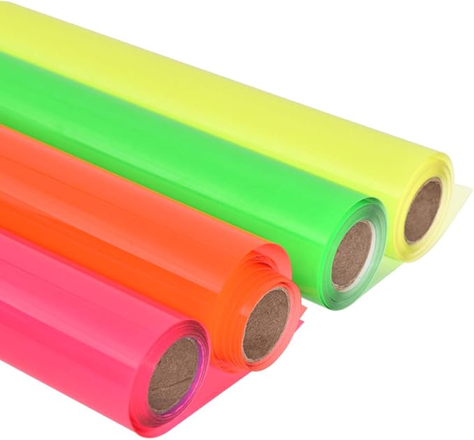 guangyintong Fluorescent Heat Transfer Vinyl Neon Yellow HTV Rolls, HTV Vinyl - Image 7
