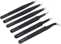 6PCS Precision Tweezers Set, Upgraded Anti-Static Stainless Steel Curved of by Unknown