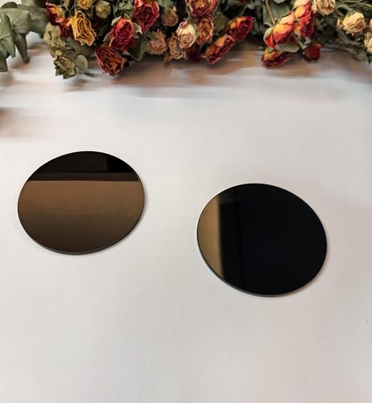 Set of 20 Opaque Black Acrylic Discs, 1/8" Thick Round Transparent Circle Blanks - Image 7