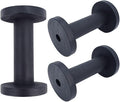 HAHIYO 3.35Inch/8.5cm 3PCs Black Wood Spool Natural Unfinished Wooden Thread by HAHIYO