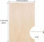 20 Pack Balsa Wood Sheets, 8”x12”x1/16”, Thin Natural Unfinished Wood - Image 2