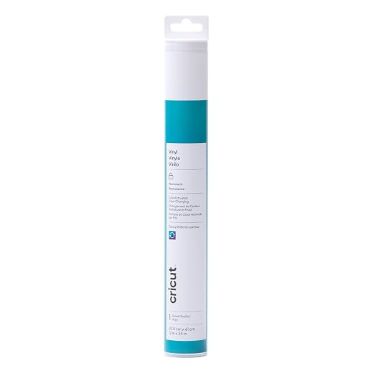 Cricut Cold-Activated, Color-Changing Vinyl – Turquoise/Purple, 2ft Roll of - Image 4