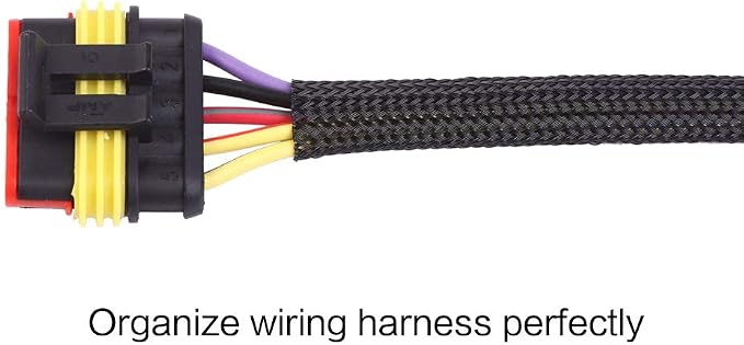Keco 50ft – 1/4 inch & 1/2 inch PET Expandable Braided Cable Sleeve – Wire - Image 3
