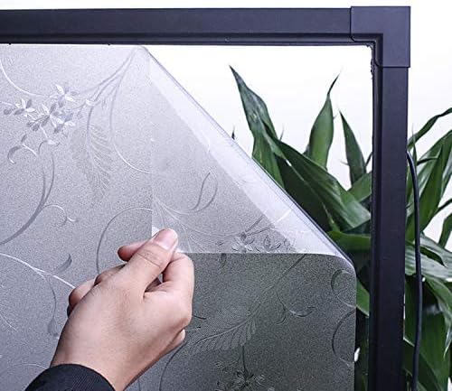 Bloss Window Privacy Film Wheat Flower Frosted Window Glass Film No Glue Door - Image 5