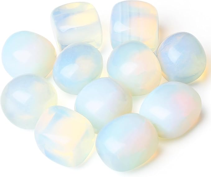 DUQGUHO Opal Crystals Bulk Natural Irregular Polished Stones Tumbled Crystals by DUQGUHO