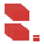 XLNT TECH 12 PCS Red/White Engraving Blank Materials Double Color Sheet 7 x 11 by MaterialsParts
