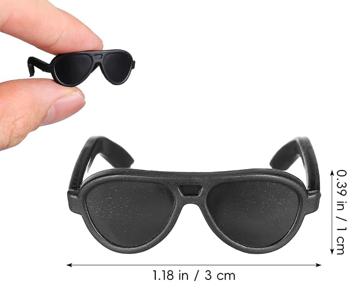 TOYANDONA 80pcs Doll Sunglasses, Miniature Sunglasses Mini Doll Costume - Image 2