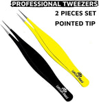 Super Sharp Pointed Tweezers Precision Fine Point Tip Ingrown Hair Removal Kit - Image 8