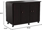 Sauder Miscellaneous Storage Easy Rolling Sewing and Craft Table/Cart/ Pantry - Image 7