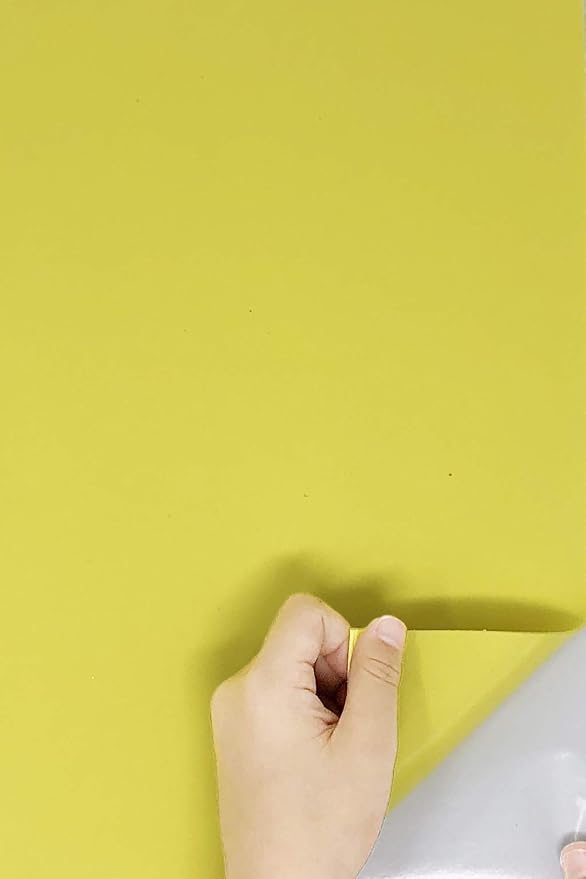 Allgala 20 Pack Self-Adhesive EVA Foam Paper 8x12 Inch Sheets-Yellow-CF85401 by Allgala