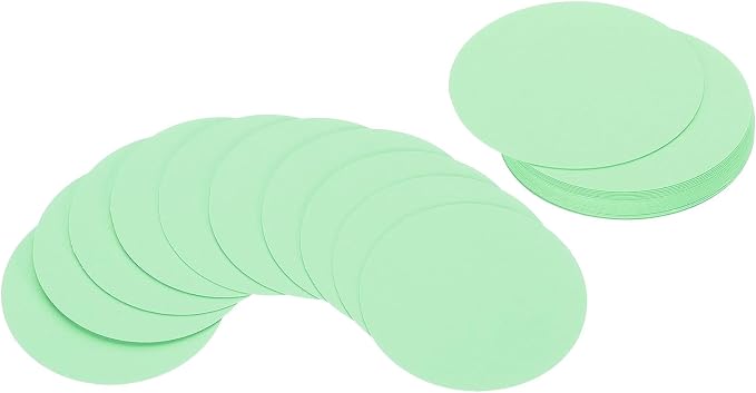 PATIKIL 2inch Circle Card Stock, Light Green by PATIKIL
