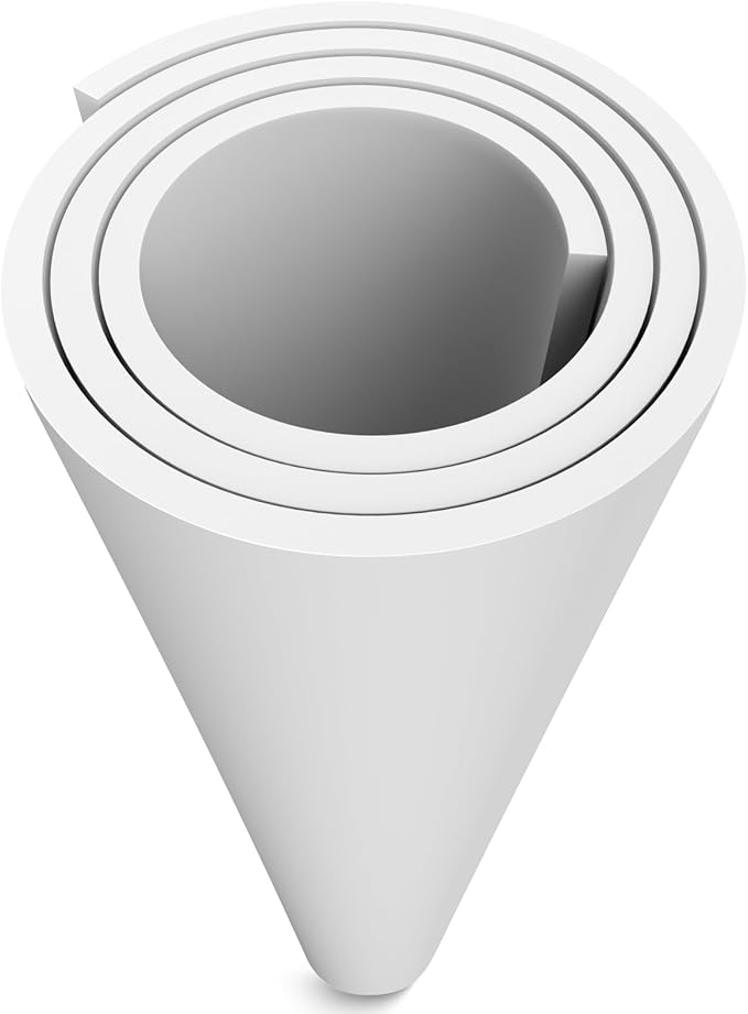 MEARCOOH EVA Foam Cosplay White 12mm Thick Large 35.5" x 59" Sheet Premium High by MEARCOOH
