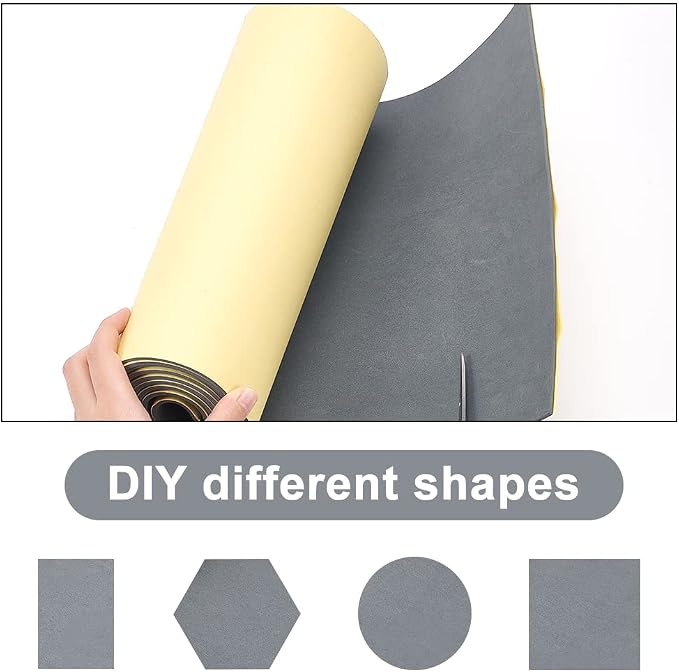 BENECREAT 3mm Thick 78.7x11.8 Inch Self-Adhesive EVA Foam Roll - Image 5
