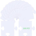 Glenmal 200 Pcs Large Blank Puzzle Pieces Oversize Blank Papers Puzzle Pieces by Glenmal