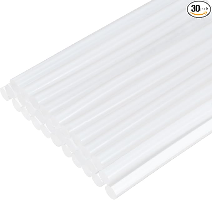uxcell 30pcs Mini Hot Glue Gun Sticks 4-inch x 0.27-inch High Sticky Small Hot by uxcell