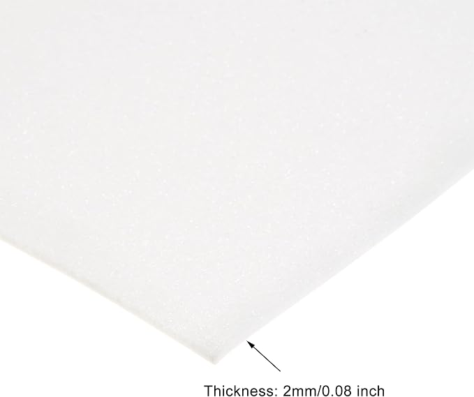 uxcell White Shiny EVA Foam Sheets 11 x 8 Inch 2mm Thick - Image 3
