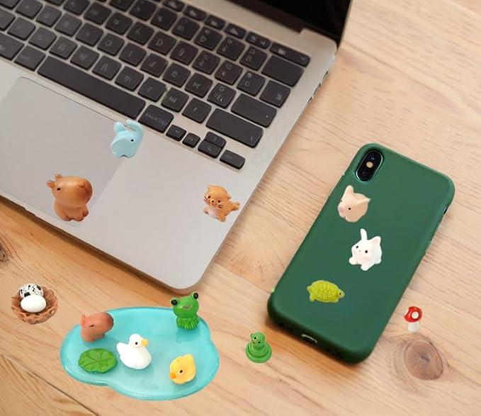 46 Pcs Fairy Garden Accessories, Miniature Figurines, Mini Resin Animals Set - Image 6