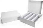 Calenzana 3200-Count Trading Cardboard Storage Boxes 2 Pack, 4 Row White Card - Image 7