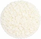 Mandala Crafts 6mm Flat Round Ivory Sequins - Image 2