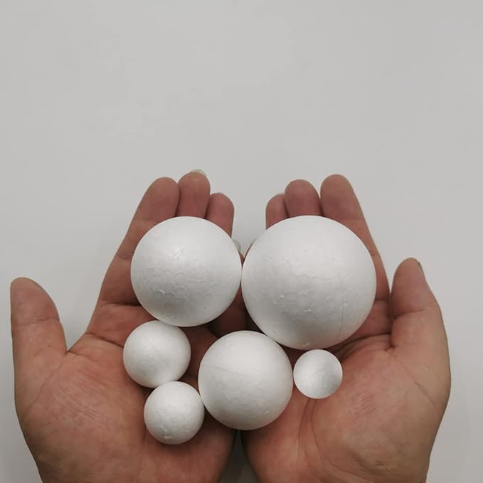 FFchuanhe 63Pack Craft Foam Balls Assorted Sizes 60Pack, Foam Balls - Image 3