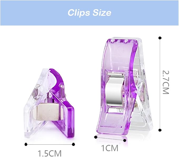 Sewing Clips, Fabric Sewing Binding Crafting Clips, Bag Clips, Sewing Tools - Image 3