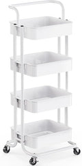 Pipishell 4 Tier Rolling Cart, Metal Utility Cart by Pipishell