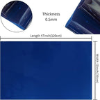 HYANG Navy Transparent PVC Super Clear Holographic Vinyl Faux Leather Sheets 1 - Image 4