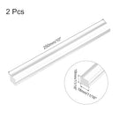 MECCANIXITY 2pcs Acrylic Square Rods 11/16" x 10" Clear Acrylic Dowel Rods - Image 2