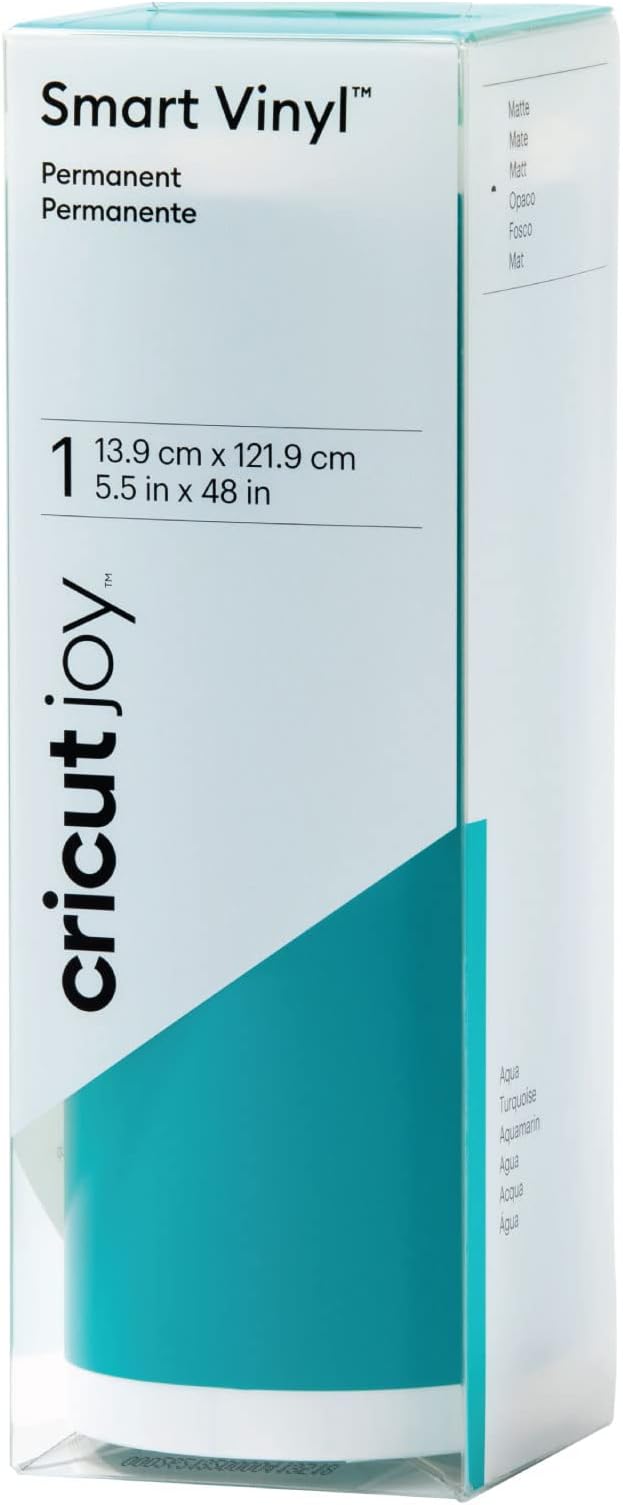 Cricut Joy Smart Permanent Vinyl, Aqua - 4ft Roll by Unknown